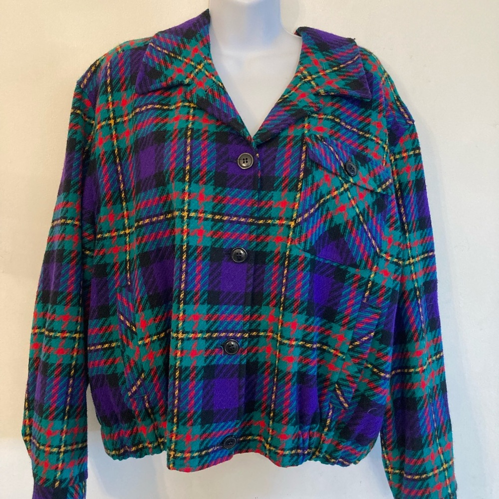 Vintage Pendleton knockabout 100 percent virgin wool plaid jacket